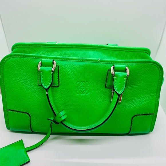 Loewe Handbags - Loewe Green Limited Edition leather bag with handles